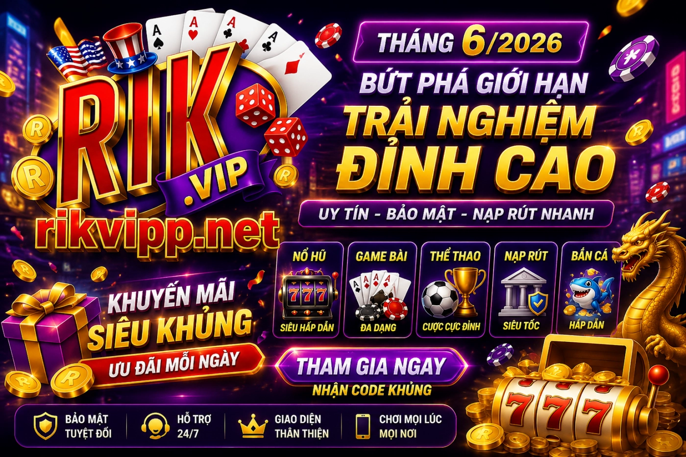 Banner RikVip Tháng 6 mới nhất